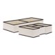 thumbnail image 1 of Cubo de Almacenamiento REGALWOVEN, Cesta de Almacenamiento para Estantes, 1 Paquete de Cesta de Almacenamiento Plegable para Organizar Ropa y Libros Blanco Roto, 1 of 7