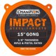 thumbnail image 1 of Blanco de Acero Gong Champion 15" 3/8" AR500 para Rifle y Pistola, 1 of 1