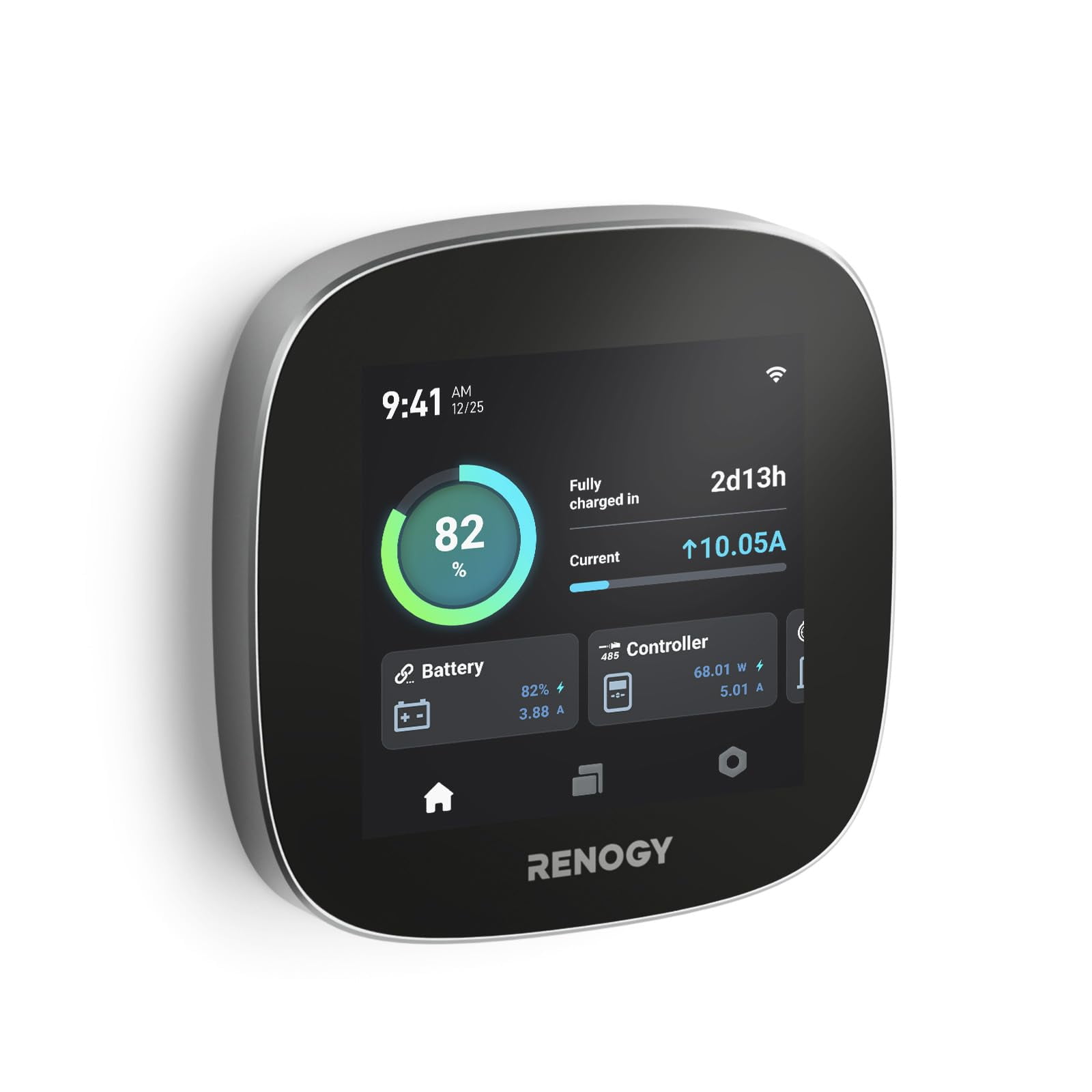 Panel De Monitoreo De Energía Renogy One Core Con Monitor De Batería