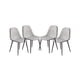 thumbnail image 1 of Pack 4 Sillas de Comedor Gamuza Black Murcia - Gris, 1 of 3