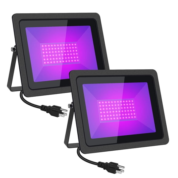 Luz Negra LED HWaySoul 100W con Cable de 1,8 m 110V IP66
