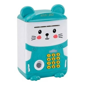 Meidi Make - Alcancía Gato Automática Contraseña Sonido Y Huella