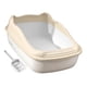 thumbnail image 1 of Caja De Arena Para Gatos Semicerrada Para Mascotas Pequeñas, Material PP, Antisalpicaduras, Parte Superior Abierta, Color Blanco, 1 of 6