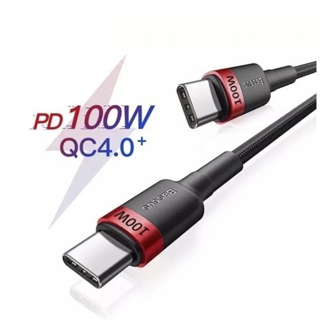 Genérico - Cable Usb Tipo C A Tipo C 100W Baseus Para Macbook Android Negro