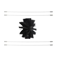 Bothyi - Limpiador Para Respiraderos De Secadora, Varillas Flexibles, Cabezal De Cepillo De Nailon, Cepillo Para Chimenea, 4 Varillas