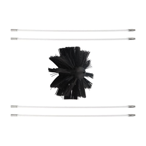 Bothyi - Limpiador Para Respiraderos De Secadora, Varillas Flexibles, Cabezal De Cepillo De Nailon, Cepillo Para Chimenea, 4 Varillas