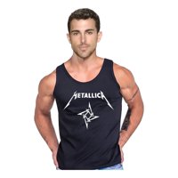 Persodesign - Polera Diseño Metallica Logo Musculosa Tank Gym Life Talla S Negro Hombre