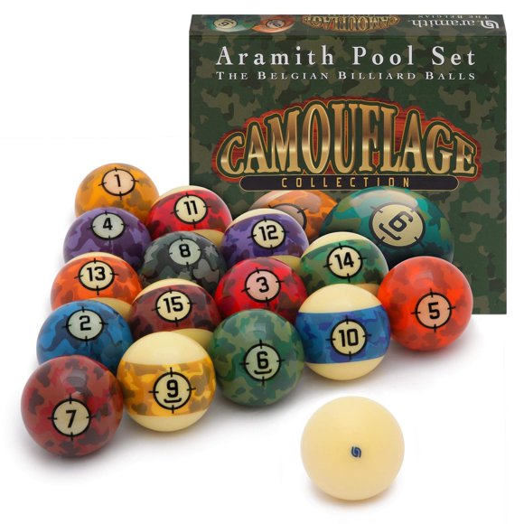 Set de Bolas de Billar Aramith Camuflaje 5.7 cm