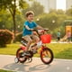 thumbnail image 2 of Bicicleta Infantil Lumax Aro 12 Rojo Con Rueditas, 2 of 8