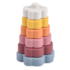 Bothyi - Mordedor De Juguete Apilable, Sin Bpa, Para Educación Temprana, Material Didáctico, Color Oscuro Para Bebés Y Niños Pequeños