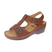 Vía Franca - Sandalia Confort Café Modelo Italiano