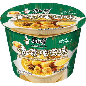 Fideo Instantaneo Kang Shi Fu Sabor A Pollo Con Champiñón 104G*Pote