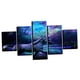 thumbnail image 5 of 5pcs pintura de pared decoración moderna sala lienzo imprime unicornio, 5 of 5