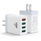 thumbnail image 1 of Cargador USB Aioneus 2 unidades, 4 puertos QC3.0 3.1A, 1 of 7
