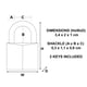 thumbnail image 5 of Candado Master Lock 120D de latón con llaves diferentes, 5 of 5
