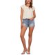 thumbnail image 2 of INSPIRE CHIC Blusa de Mujer para Regreso a Clases Verano Cuello Cuadrado Cuadros Mangas Cortas L Albaricoque Blanco, 2 of 6