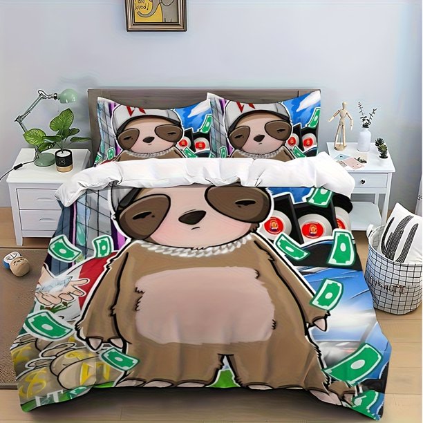 Sloth Trend Fashion Cool Hot Printed Pattern Suitable Suitable for Home Bedrooms Guest Rooms