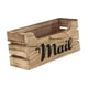 thumbnail image 5 of Caja De Almacenamiento De Madera Para Correo, Buzón De Mesa Decorativo Hecho A Mano, 26x10x12cm, 5 of 5