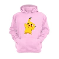 Genérico - Polerón Canguro Pikachú Rosa Talla Xl Unisex