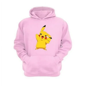 Genérico - Polerón Canguro Pikachú Rosa Talla Xl Unisex