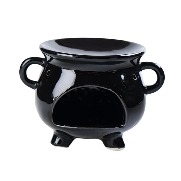 Portavelas De Cerámica, Quemador De Aceite Esencial, Decoración Para Saunas, Oficina, Negro