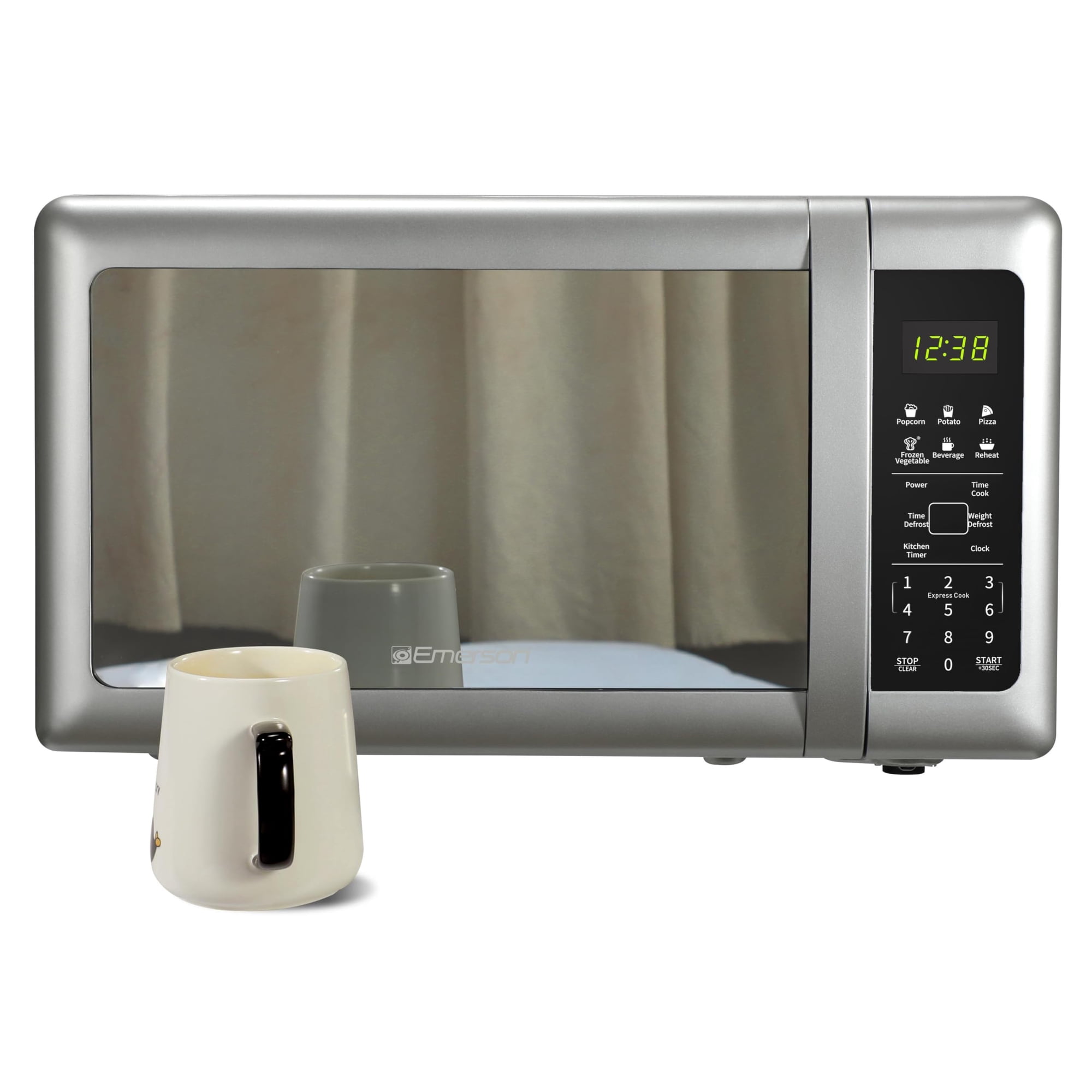 Horno Microondas Emerson Mw7601sl 700w 0.7 Pies Cúbicos Plata