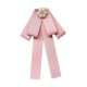 thumbnail image 3 of Broche De Lazo De Cinta, Pajarita Preatada, Corbata De Moda Para Camisa, Uniforme De Estudiante, Rosa, 3 of 5