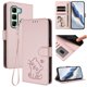 thumbnail image 2 of Infinix Hot 50 5G Funda Billetera con Estampado de Gato, Rosa, 2 of 6