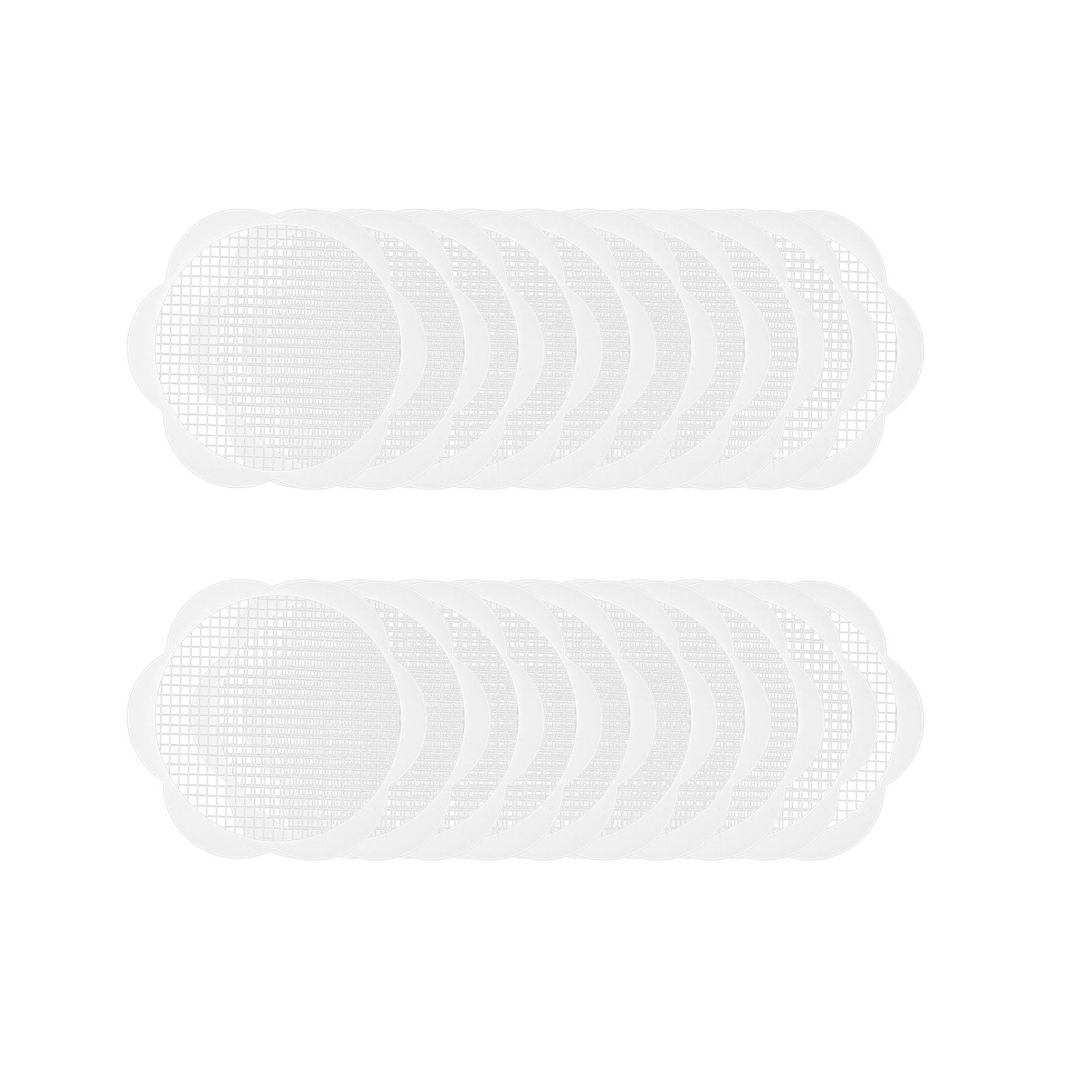 Magideal - 20X Captadores De Drenaje De Ducha Desechables, Tapón De Drenaje, Cubierta De Drenaje De Ducha, Autopegamento Para Drenaje De Suelo De Bañera De Baño
