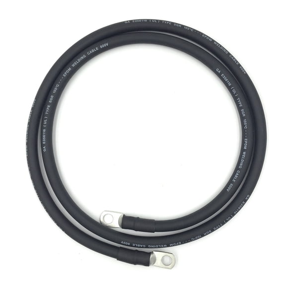 Cable de batería End Game 4 AWG 0,5 m negro de cobre