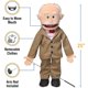 thumbnail image 3 of Títere Ventrílocuo Silly Puppets Abuelo Peach 63 cm Cuerpo Completo, 3 of 3