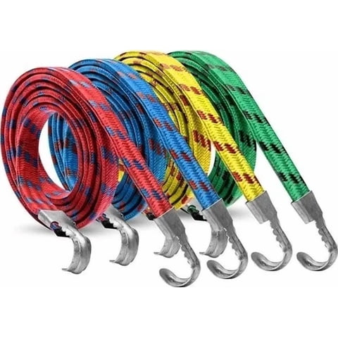 Genérico - Set 3 Cuerdas Elasticas 2 Metros Eslinga Amarre Pulpo