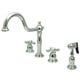 thumbnail image 1 of Grifo de cocina Kingston Brass Heritage de 8 pulgadas, montaje central, 1 of 9