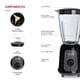 thumbnail image 5 of Licuadora Thomas TH-330V 1,5 Litros 600W Juguera Jarro de Vidrio 2 Velocidades más Pulso Cuchillas 4 Fold Titanium Blades Acero Inoxidable Negro, 5 of 8
