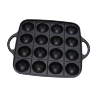 Magideal - Sartén Para Parrilla Takoyaki De 16 Cavidades, Bandeja Para Hornear Albóndigas, Sartén De Cocina, Utensilios De Cocina Antiadherentes, Máquina Para Ha