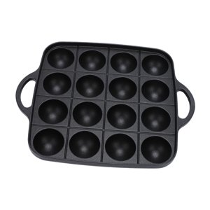 Magideal - Sartén Para Parrilla Takoyaki De 16 Cavidades, Bandeja Para Hornear Albóndigas, Sartén De Cocina, Utensilios De Cocina Antiadherentes, Máquina Para Ha