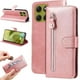 thumbnail image 1 of Funda con Cremallera para Motorola Moto G86, Carcasa Cartera de Cuero PU con Soporte y Tarjetero, 1 of 5
