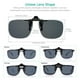 thumbnail image 3 of Gafas de sol plegables con clip WANGLY, polarizadas, unisex, con lente gris, 3 of 3