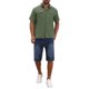 thumbnail image 2 of INSPIRE CHIC Camisa de Lino para Hombre de Manga Corta con Bolsillos en el Pecho y Botones, Talla 3XL, Verde Oliva, 2 of 6