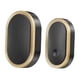 thumbnail image 1 of Timbre Inalámbrico Compacto LED Intermitente Negro y Dorado, 1 of 3