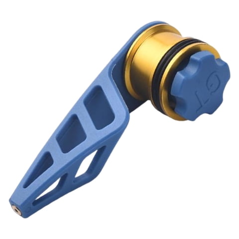 Magideal - Anudador De Bobina De Pesca Compacto, Herramienta Útil Para Atar Nudos, Enrollador De Línea De Pesca Con Nudo Líder, Accesorios De Conector De Cable M Azul