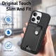 thumbnail image 3 of Funda Billetera Tejida para iPhone 16 Pro Max con Soporte y Tarjetero Negro, 3 of 5