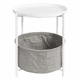 thumbnail image 1 of Mesa Lateral Auxiliar 2 Niveles con Cesta 42x42x52cm Blanco, 1 of 6