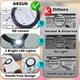 thumbnail image 2 of Lupa ARSUK manos libres con lente 2X y punto 6X con luz, 2 of 9