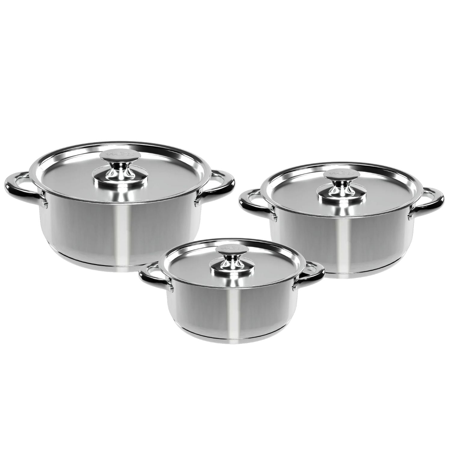 Bateria Cocina Wens 6 Piezas Acero Inoxidable Cocina 420-6ss