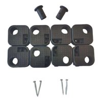 Magideal - 8 Piezas De Repuesto Para Patas De Silla De Camping, Protectores De Suelo, Conectores Portátiles, Prácticos Y Versátiles, Piezas Profesionales De Prim Negro