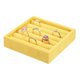 thumbnail image 1 of Uxcell Bandeja de Almacenamiento de Joyas Apilable, Organizador de Cajones para Joyas, Pequeña Caja de Exhibición para Aretes, Collares, Anillos y Pulseras, Amarillo, 1 of 7