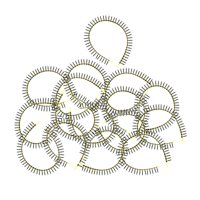 Ioensy - Accesorios De Cadena De Destornillador De Alimentación Automática De 20 Piezas Para Carpintería De Uñas