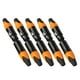thumbnail image 4 of 5 pares de 3 clavijas XLR conector macho y hembra micrófono micrófono adaptador de cable naranja, 4 of 5