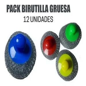 Genérico - Pack 12 Virutilla Ollas Gruesa Con Mango Virutilla Gruesa